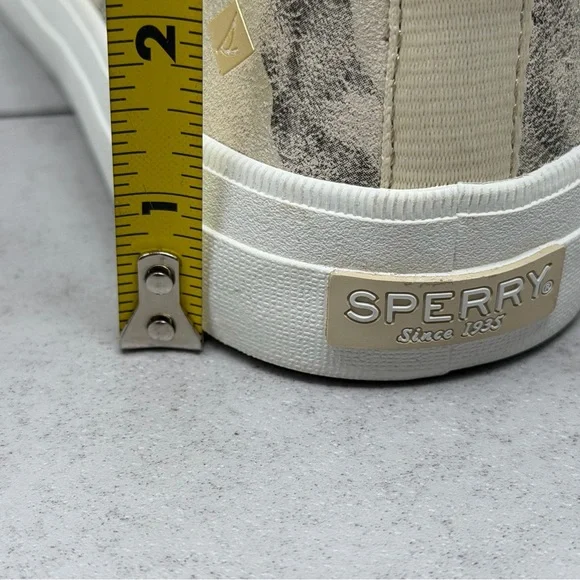 Sperry Women's Camouflage Metallic Leather Slip On Boat Shoes Top Sider Size 10 - Picture 9 of 11